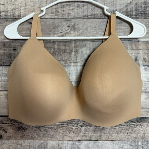 Knix Wing Woman Nude Contour Bra Women’s Size 8 Full coverage Wirefree Bra - Picture 1 of 7